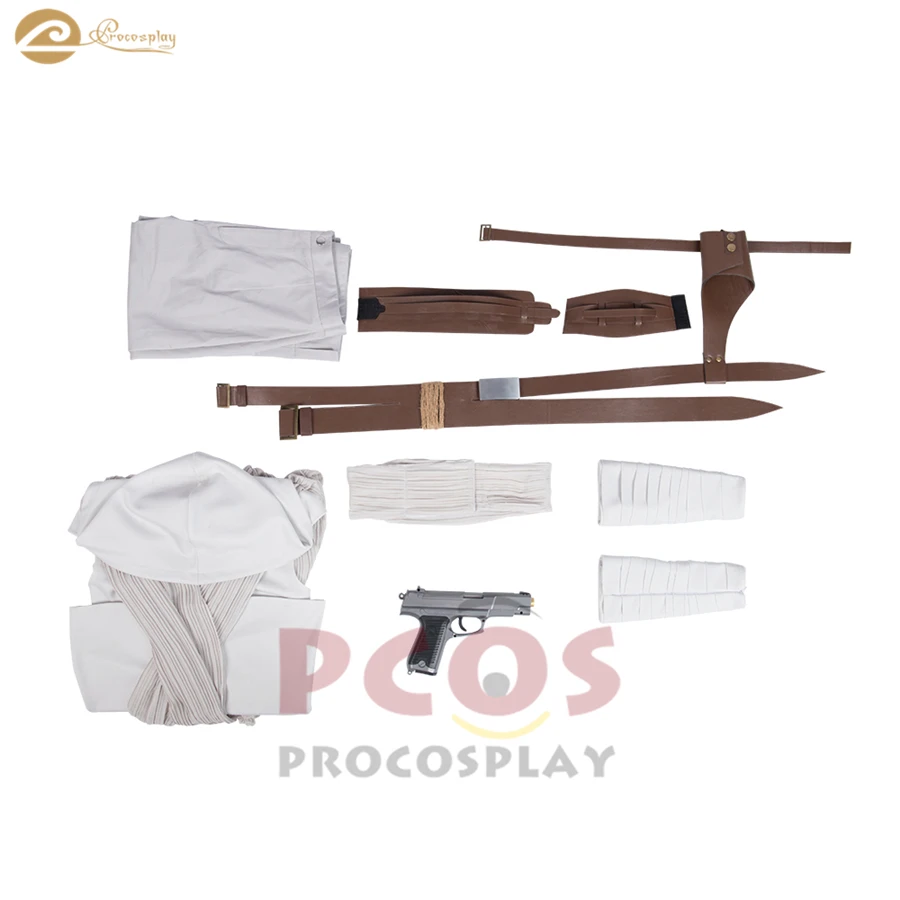 Procosplay Star Wars: The Rise of Skywalker Luke Skywalker's apprentice Jedi Knight Rey Cosplay Costume mp004988