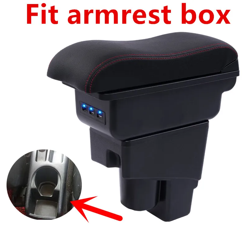 Billige Arm Rest Drehbare Für Honda Fit Jazz 2002 2008 Fließheck Center Center Console Storage Box Armlehne 2003 2004 2005 2006 2007