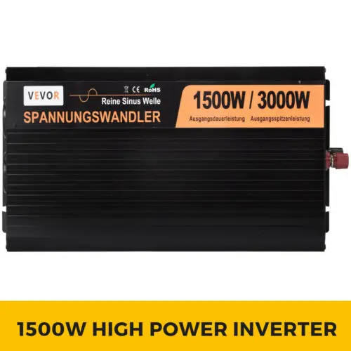 

Power Inverter Pure Sine Wave 1500W HIGH ADMIRATION HIGH EFFICIENCY