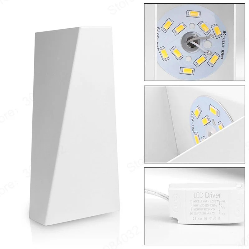 BDBQBL арт-деко светодиодный настенный светильник для дома с двойной головкой, Геометрическая прикроватная лампа для ванной комнаты, лофт, столовая, светильник для внутреннего освещения