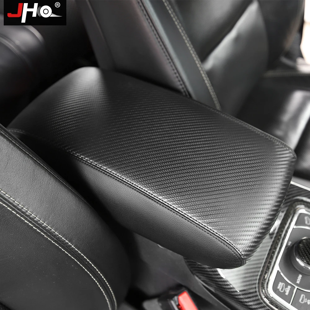

JHO Car Armrest Cover For 2011-2019 Jeep Grand Cherokee 2018 2017 2016 2015 2014 2013 12 Interior Accessories Arm Rest Box Cover