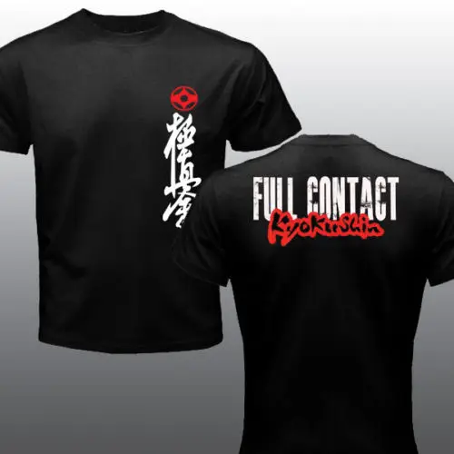 

Mas Oyama Full Contact Karate Kyokushin Kai Kan Japa Kanji Symbol T Shirt Man Short Sleeve Cotton Top Tee Shirt Plus Punk