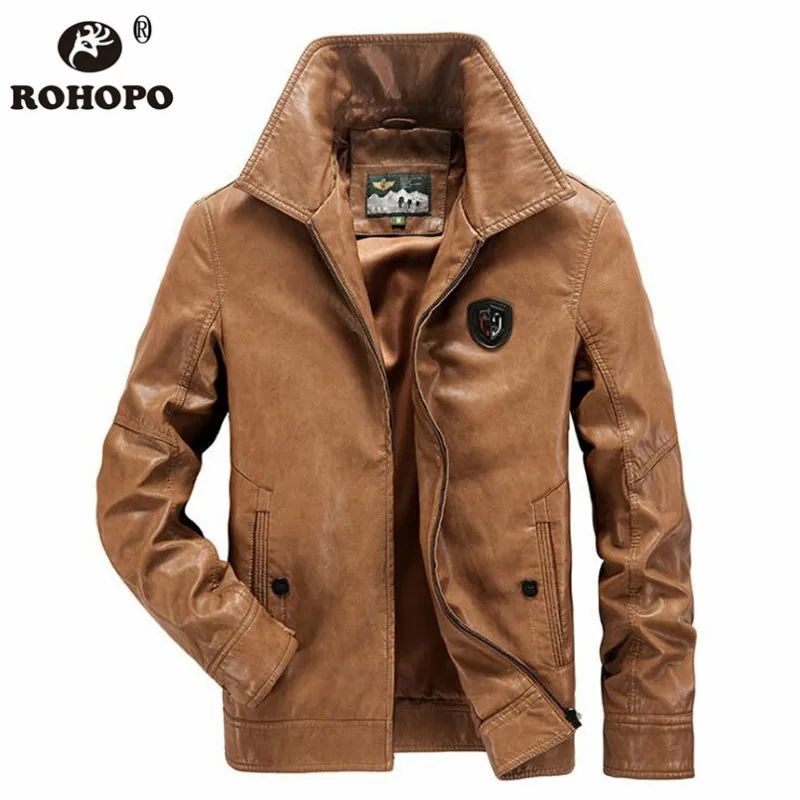 Leather Casual Jacket Men Autumn Summer Male Leather PU Outwear Winter Leisure Jackets Classical Design Korean Vintage COAT