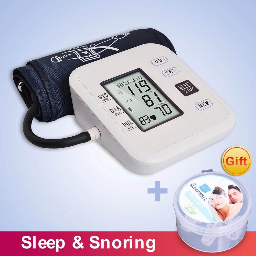 

Tonometer Automatic Digital Arm Blood Pressure Monitor Sphygmomanometer Heart Beat Rate Pulse Pressure Gauge Cuff pulsometer*