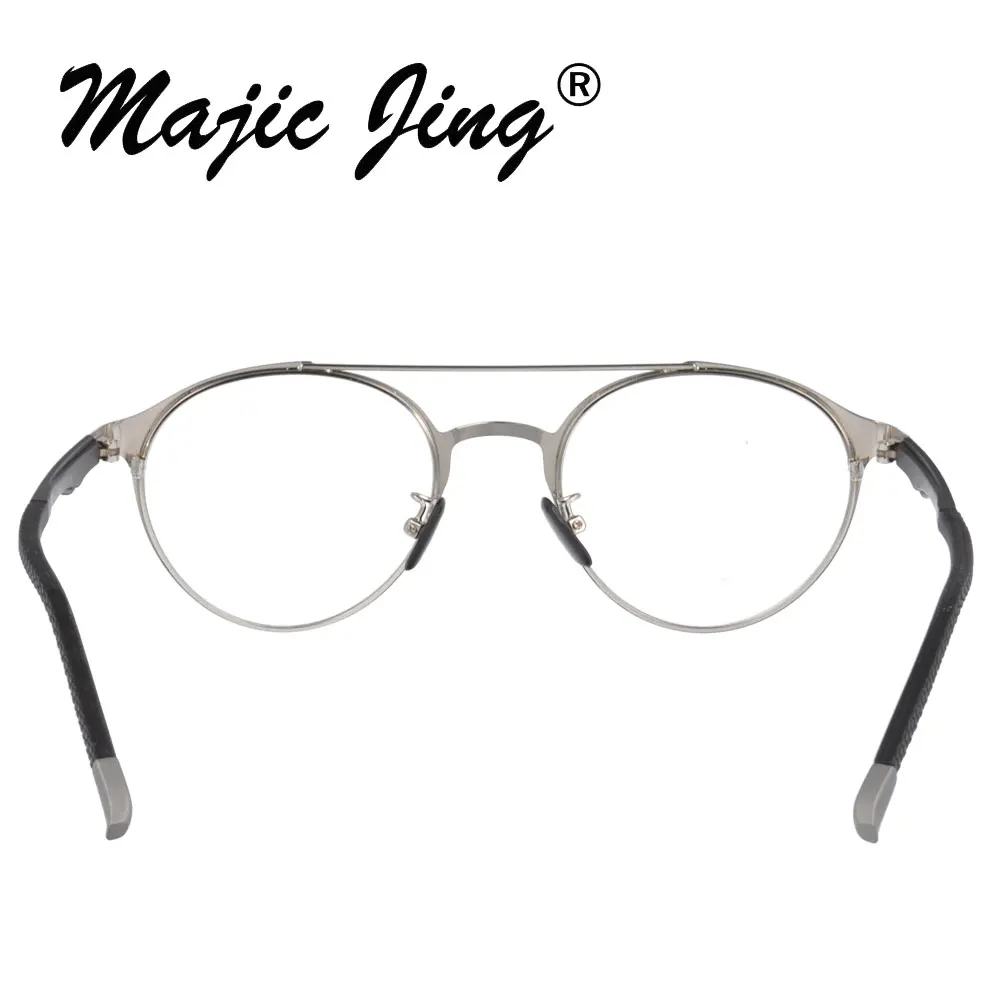 Magic Jing из нержавеющей стали Оптические рамки полный обод близорукость очки 8302
