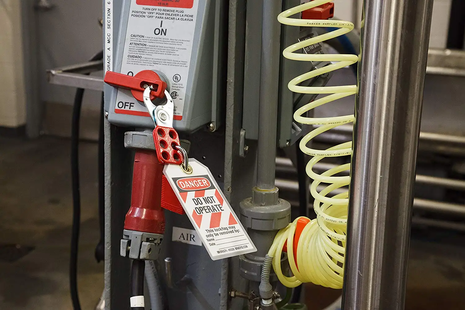 Промышленные безопасные засов замка-шесть отверстий стальной замок ...