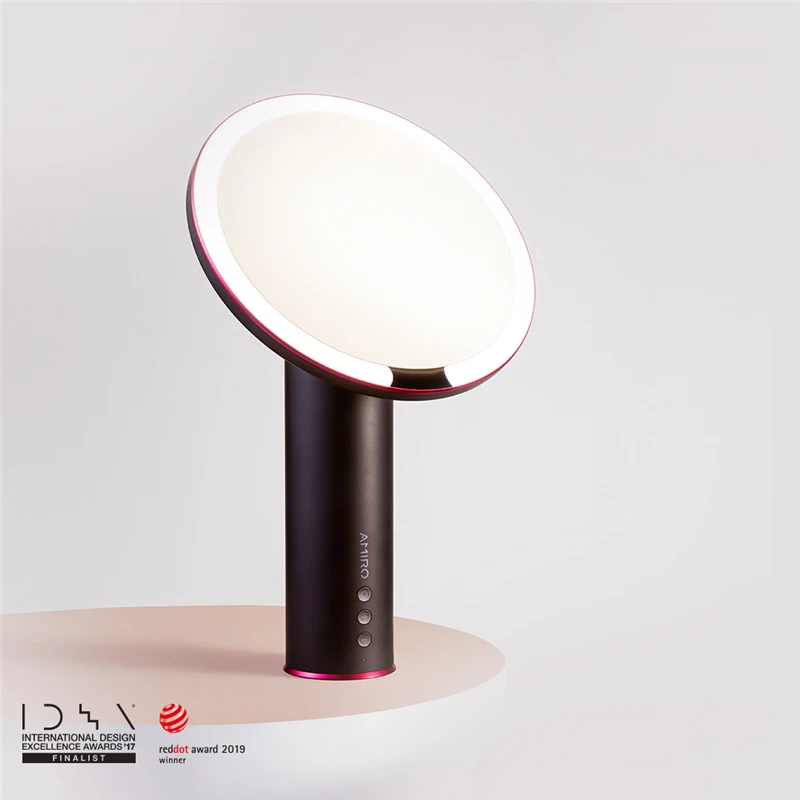 New AMIRO 8 Inch LED Lighted Makeup Mirrors Rechargeable Battery Smart Sensor True Color Clarity System