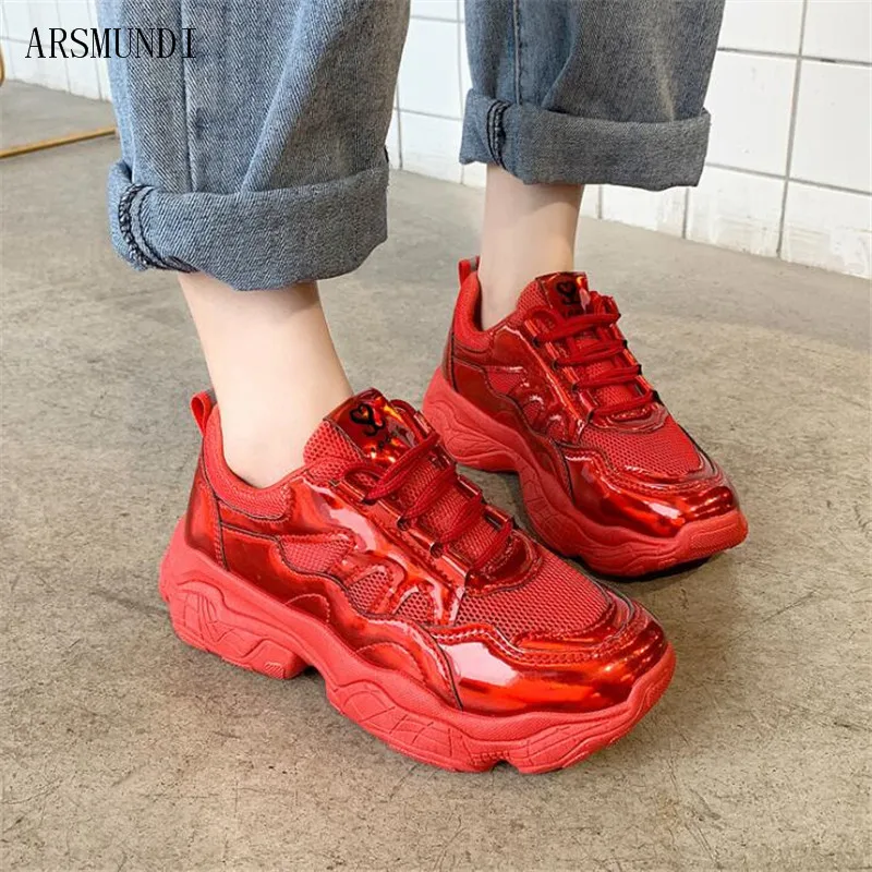 

ARSMUNDI Women Leisure Shoes Fashion Vulcanized Shoes Sweet Mixed Color Lace Up Nature Light Daily Shoes Women Size 35-40 M614