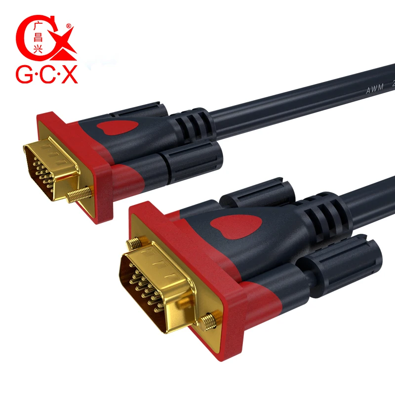 

GCX Engineering Grade VGA Cable 3+9 1080P Male to Male Video Computer Cable Cord For PC TV Projector Monitor Cable SVGA