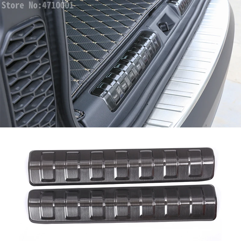 

For Land Rover Discovery 5 LR5 L462 2017 2018 304 Stainless Steel Car Inner Rear Bumper Plate Protector Cover Trim Auto Parts