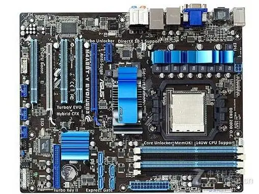 

ASUS M4A88T-V EVO/USB3 880G solid state motherboard 10-phase power supply used like new