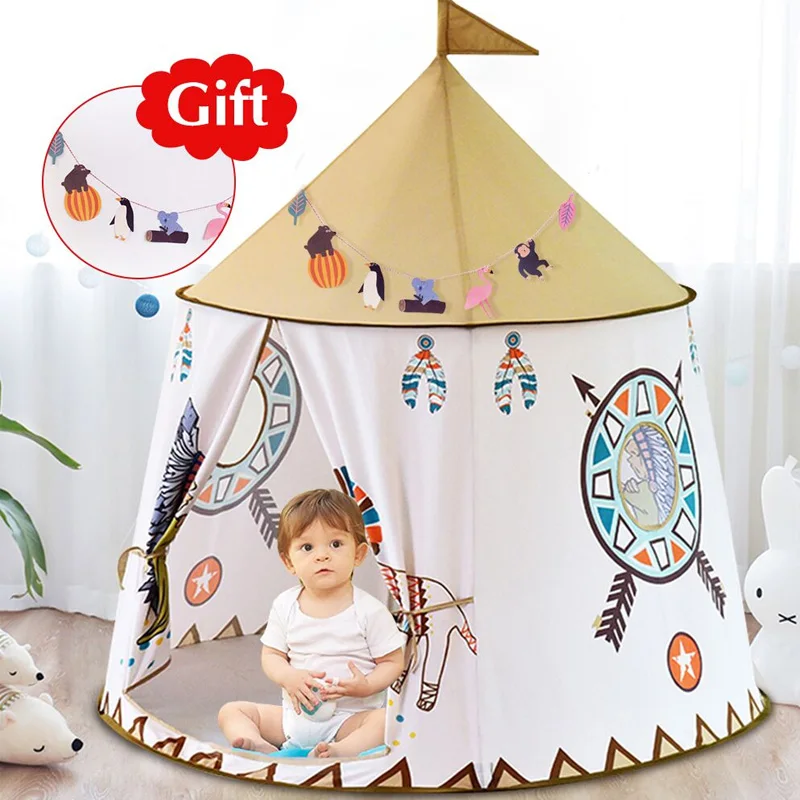 

Bili Portable Princess Castle Play Tent Children Teepee Tent Children's Tent Playhouses for Kids Children Tent Toy For Kids Gift