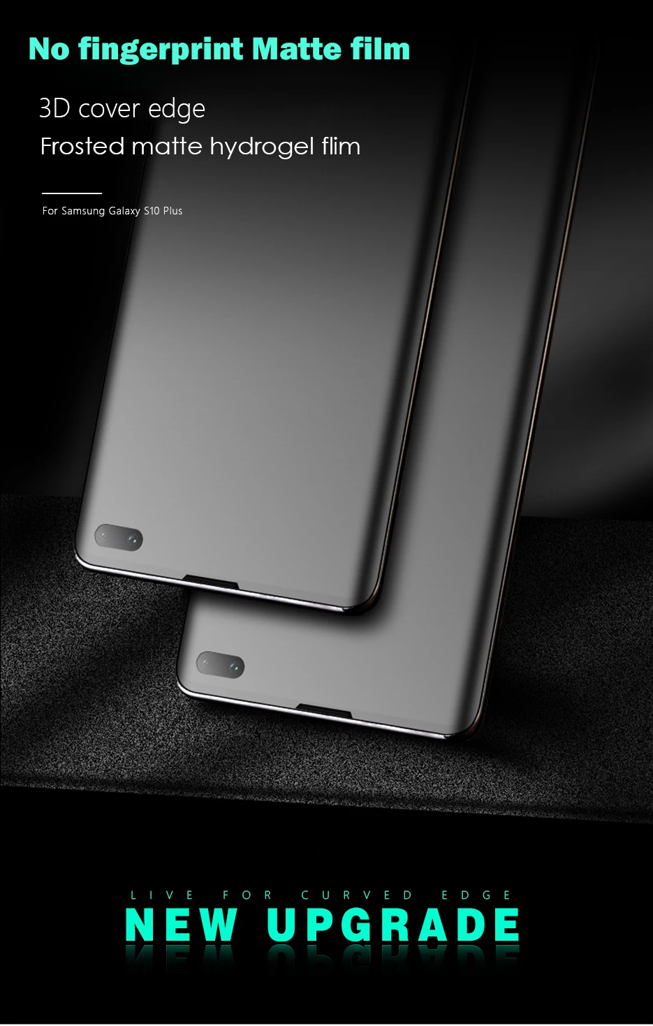 Чехол на ощупь 3D изогнутое матовое закаленное Стекло для samsung S8 S9 S10 Plus Note 8 9 10Pro матовый Экран Защитная пленка с защитой от отпечатков пальцев