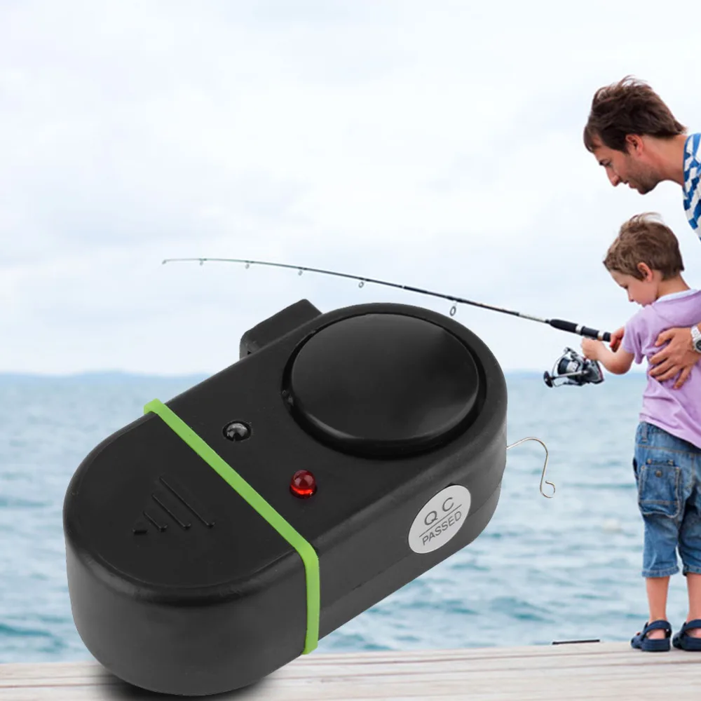 

OUTAD New Electronic LED Light Fish Bite Sound Bell Clip On Fishing Rod Alarm