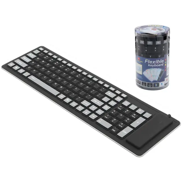 Best Offers Foldable Flexible Keyboard Waterproof USB Wired Keyboard 103 Keys Keypad Silicone Soft Numeric Gaming Keyboard for PC Laptop Best Offers Foldable Flexible Keyboard Waterproof USB Wired Keyboard 103 Keys Keypad Silicone Soft Numeric Gaming Keyboard for PC Laptop
