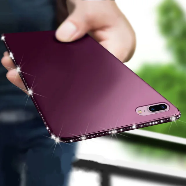 

Luxury Rhinestone Soft Case For iPhone 6 S 6S X 8 7 Plus 6Plus 6SPlus 7Plus 8Plus Silicone Cell Phone Back Cover Casing