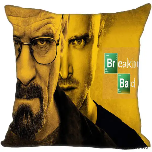 Custom Pillowcase Walter White Breaking Bad Square Zippered Pillow Cover35X35,40x40,45x45cm(One