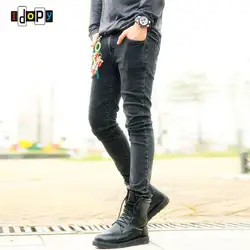 Funky мужские модные узкие брюки супер обтягивающие разноцветные эластичные рваные вареные выцветшие узкие длинные джинсы брюки для молодых