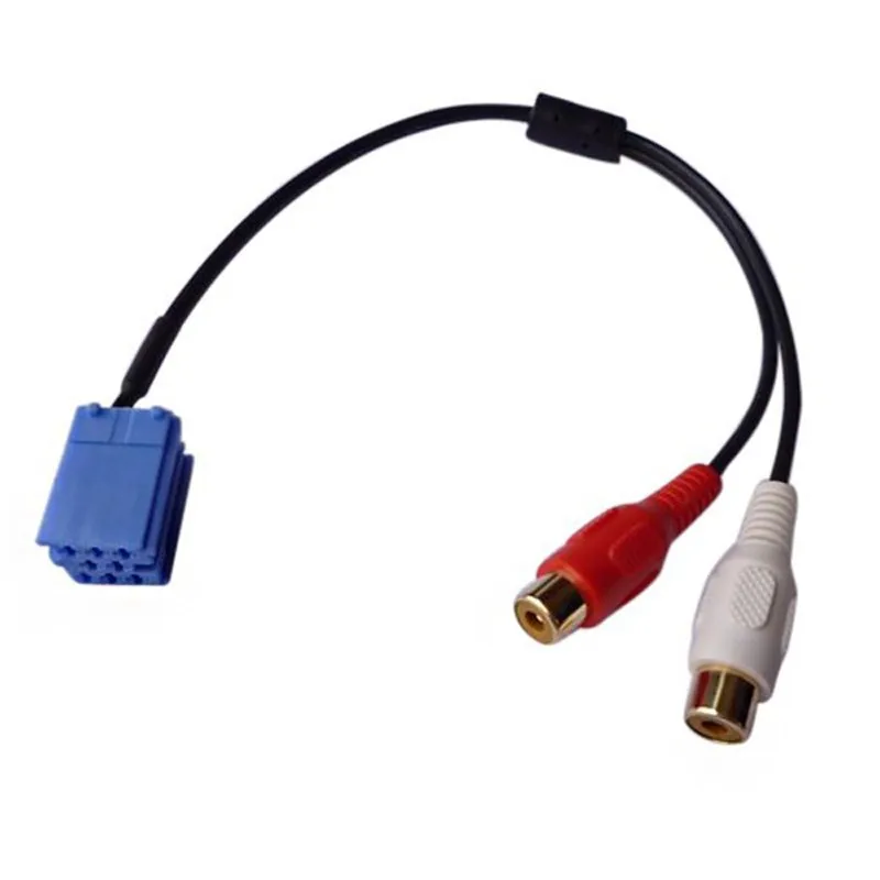Blaupunkt 8Pin Mini ISO AUX Adapter RCA Cable Adapter for VW Audi Becker (2)