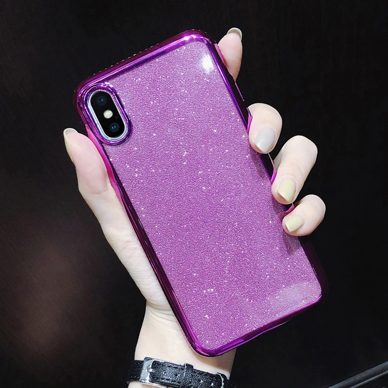 Rhinestone Glitter Case for Apple iphone XS MAX XR 10 X 7 8 Plus 6 S 6s Soft Silicone TPU Diamond Sexy Girl Protector Back Cover (6)