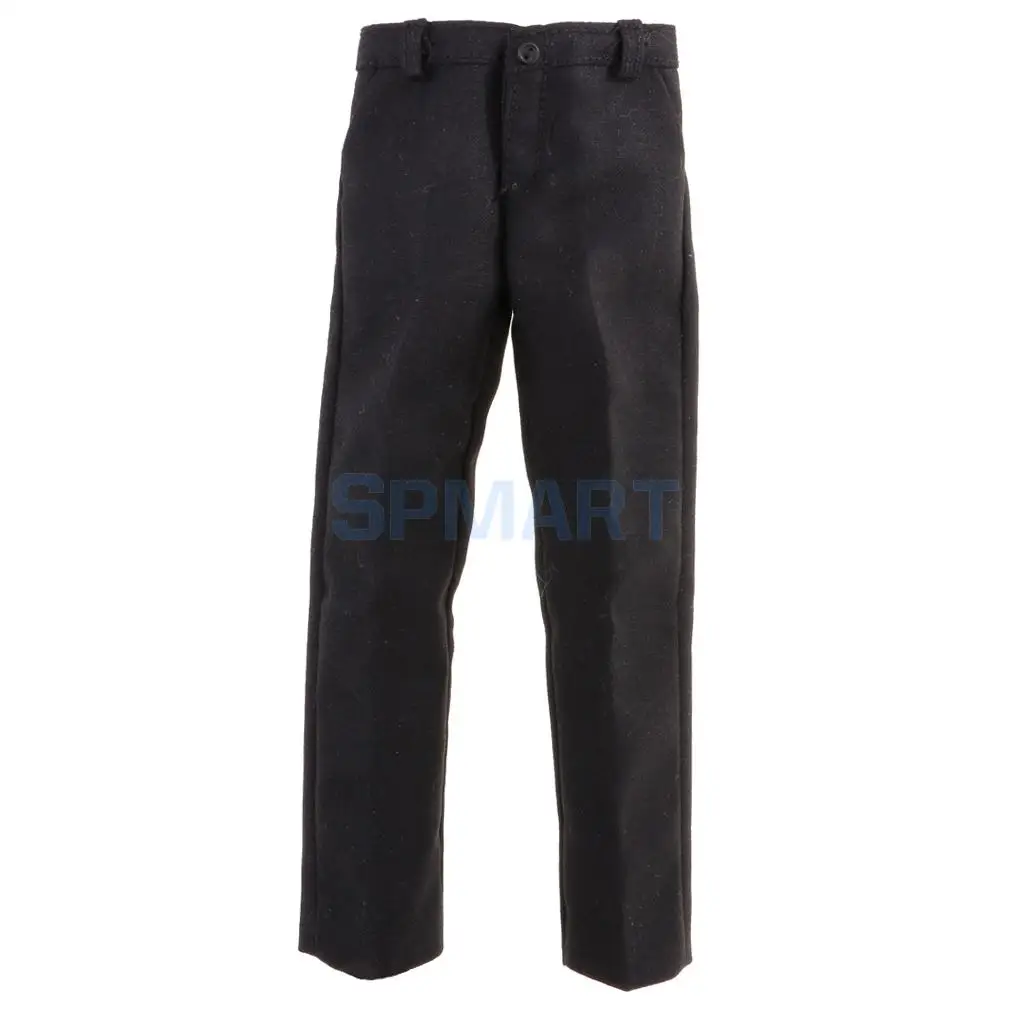 1/6 Male Gentleman Business Suit Outfit PU Leather Shoes Set for 12