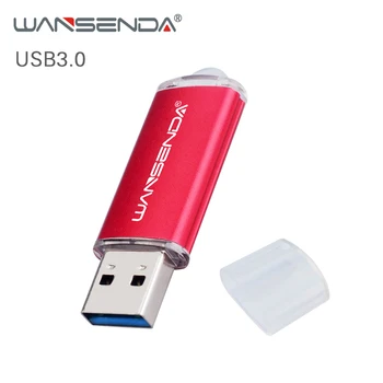 

Original WANSENDA Usb 3.0 USB Flash Drive Metal Pen Drive 16GB 32GB 64GB 128GB 256GB Pendrives High Speed USB 3.0 Memory Stick