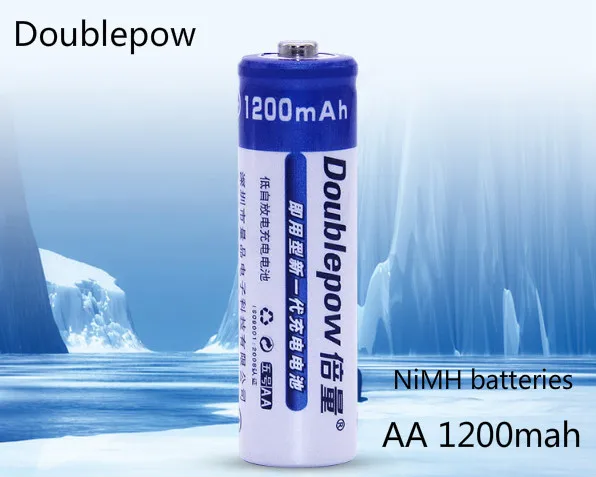 

12 PCS.Doublrpow New 1.2V 1200mah AA rechargeable batteries, AA batteries, remote control, mouse, toys AA nickel cadmium battery