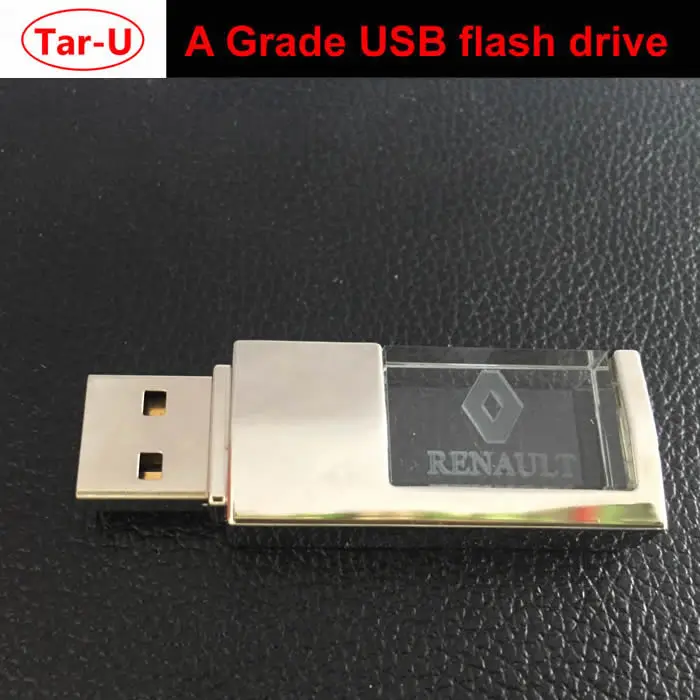 Креативный кристалл 16 ГБ USB флэш-накопитель высокой скорости USB накопитель 3D логотип выгравирован