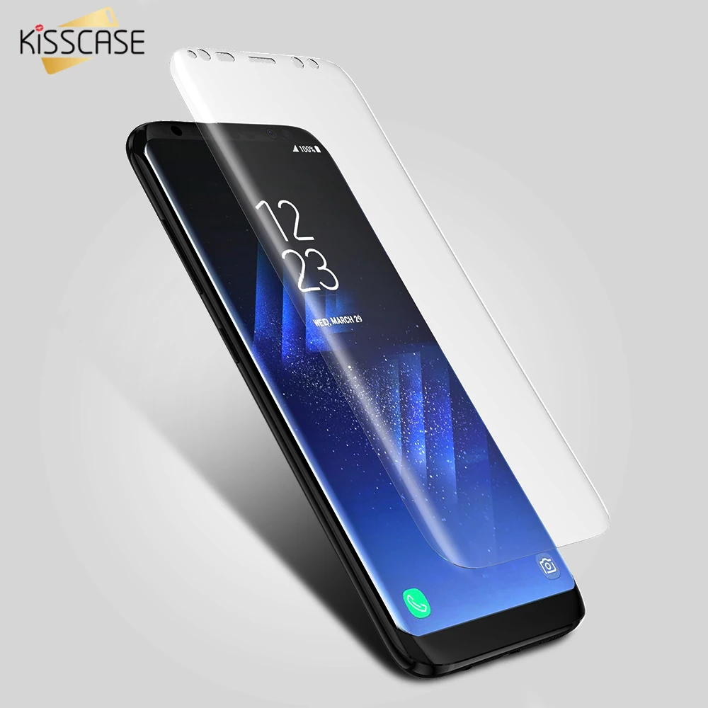 

KISSCASE For Samsung S8 S8 Plus Screen Protector Soft 3D Arc Full Cover Film Case For Samsung Galaxy S8 S8 Plus Screen Protector