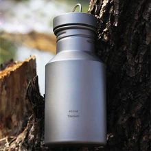 Keith 400 ml titanium botella de la bicicleta hervidor de agua para acampar mi botella de la coctelera de proteínas ciclo al aire libre de senderismo del deporte ultraligero 79g ti30