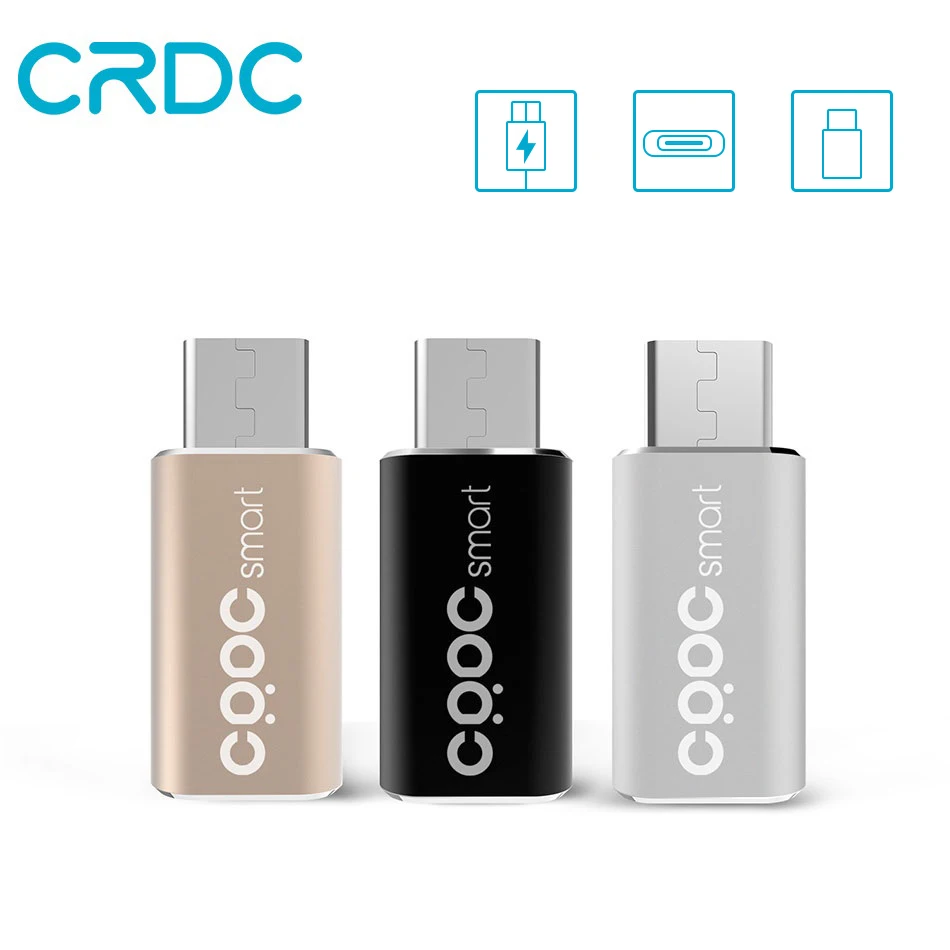 

CRDC USB OTG Type-C Adapter USB 2.0 Converter Micro USB OTG Metal Type C for Macbook Xiaomi 5s mix Huawei Letv LeEco Le X720 etc