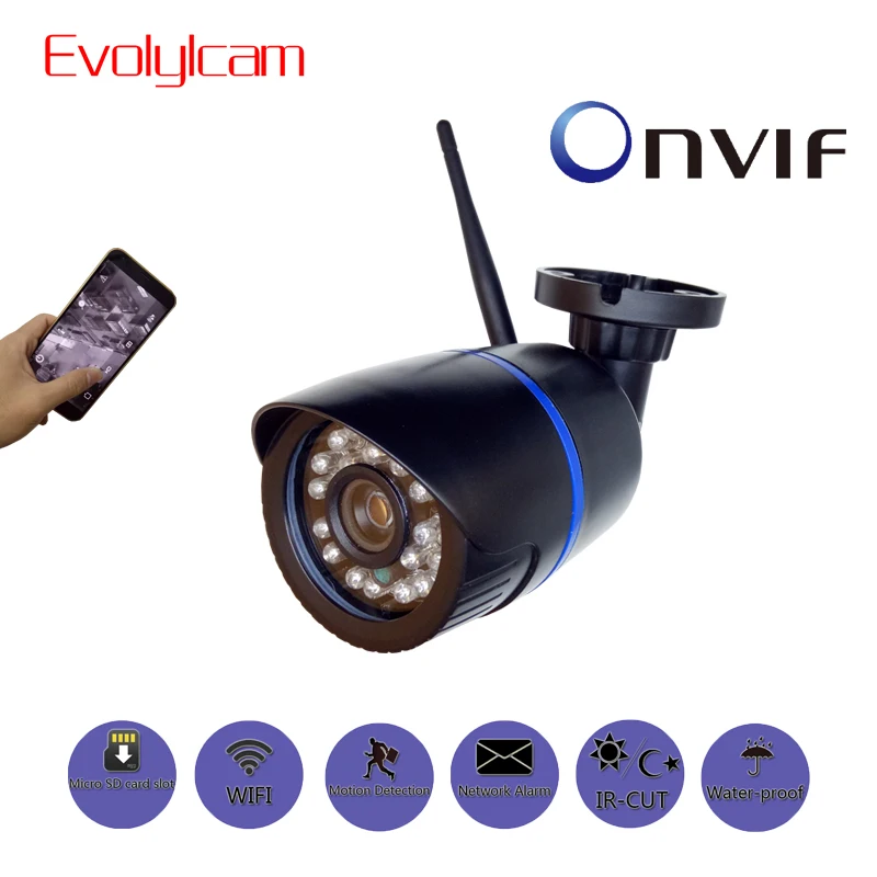 

Evolylcam HD 1080P Wireless IP Camera WiFi P2P Onvif 720P 960P CCTV Security Surveillance With Micro SD/TF Card Slot CamHi Cam