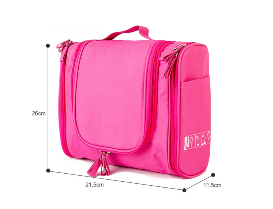 Travel Portable Organizer Bathroom Storage Cosmetic Bag, Portable Hanging Toiletry Bag wash bag for Women for vacation New       (2)