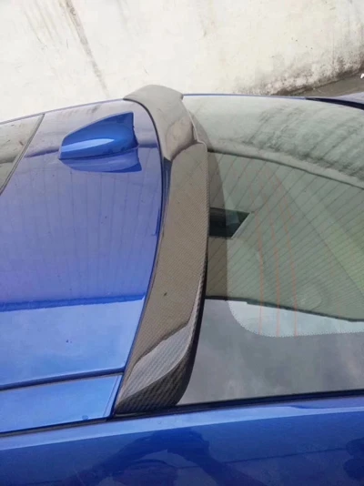 rear roof spoiler Автомобильный Стайлинг из углеродного волокна наружный задний спойлер крыло крышка задний бампер диффузор украшение для Jaguar спойлер XE - Цвет: rear roof spoiler
