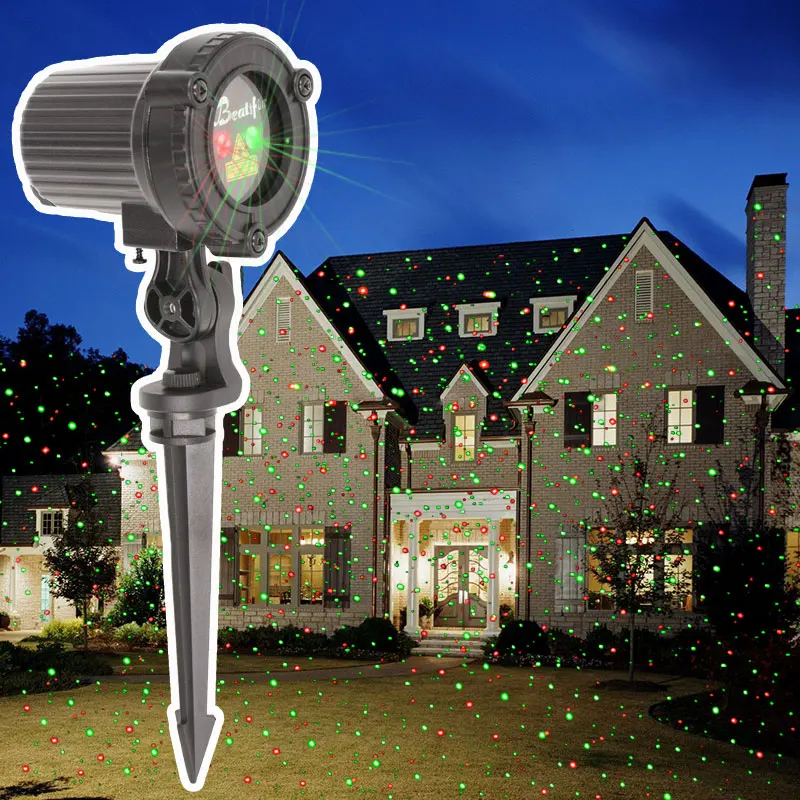 2018 Star Christmas Lights Outdoor Laser Projector Showers Christmas Tree Light New Year Eve Holiday Decorations for Home
