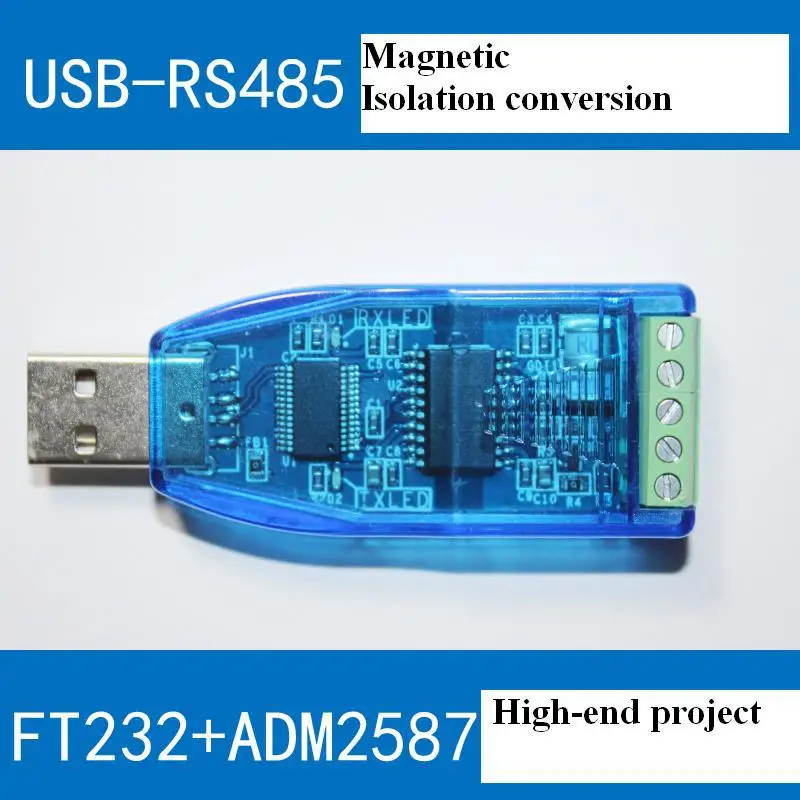 

Industrial magnetic isolation USB to RS485 converter 2500V lightning FT232 + ADM2587