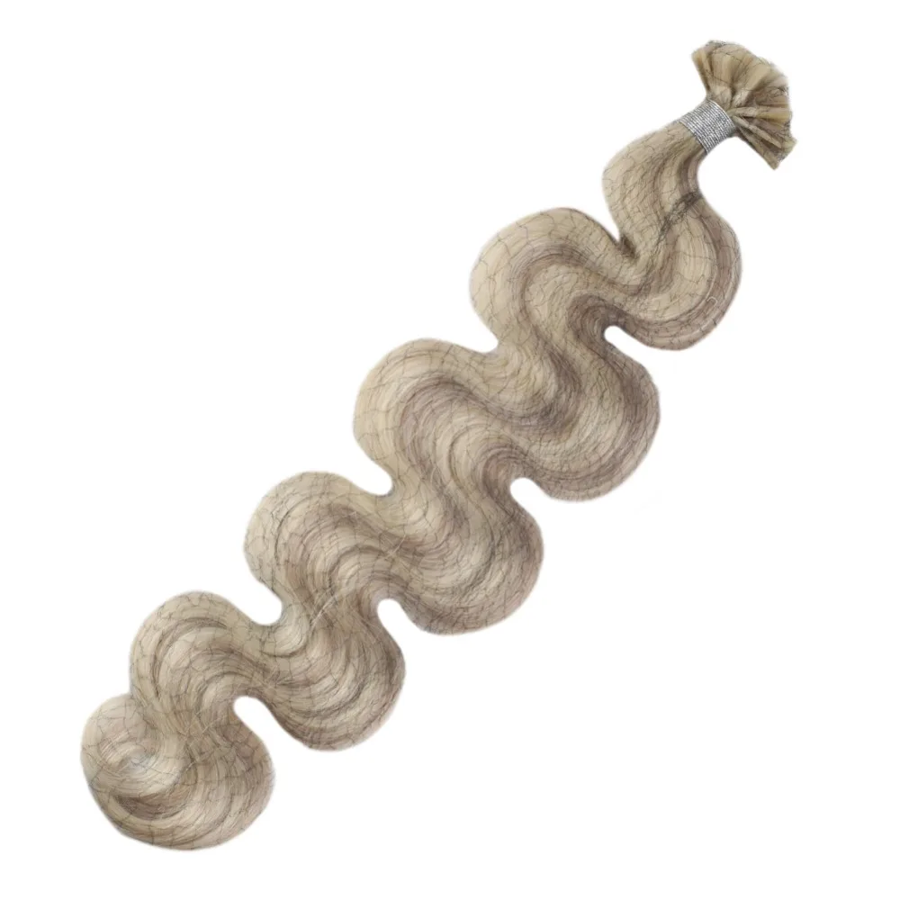 Moresoo, объемные, волнистые, u-образные волосы для наращивания, машина для наращивания, Remy, накладные человеческие волосы# P18/613 Fusion, u-образные волосы, 1 г/1 S, 50 г