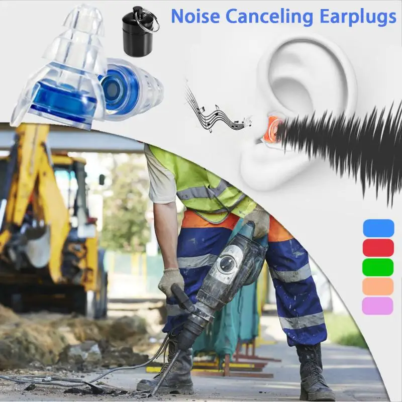 Safurance шумоподавление Защита слуха затычки для ушей для концертов музыка мотоциклы многоразовые силиконовые беруши с коробкой