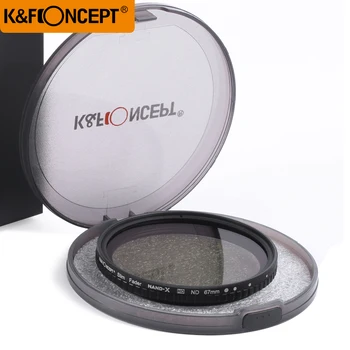 

K&F Concept 62mm ND2 to ND32 Fader ND Filter NO"X" Spot Neutral Density Variable Filter For Canon Nikon Sony DSLR Camera filter
