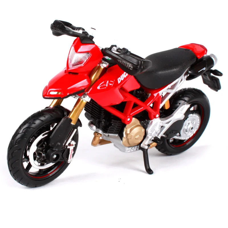 Maisto 1:18 Ducati Hypermotard 1100S Красный Черный мотоцикл литье под давлением меньше модель