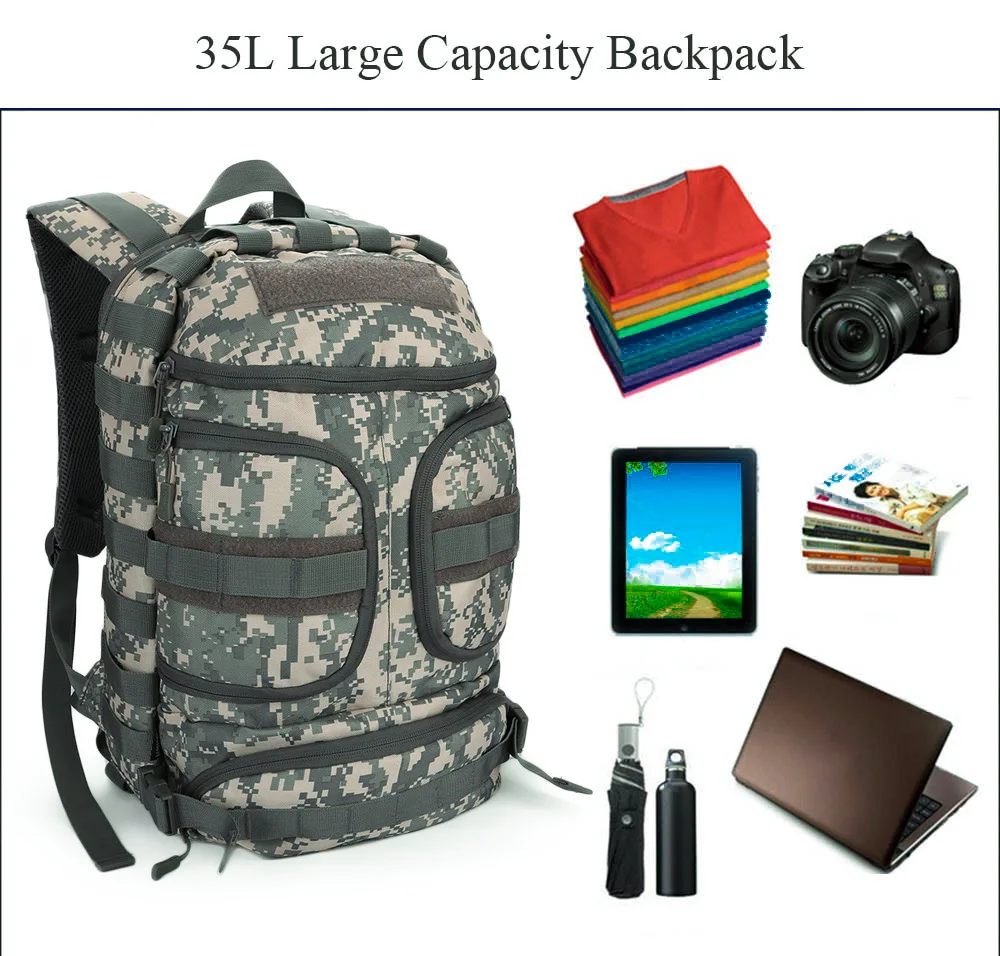  Outdoor Sport Military Tactical Climbing Mountaineering Backpack  ( (3)
