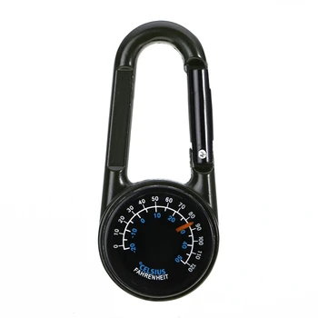 Carabiner With Compass And Thermometer 1