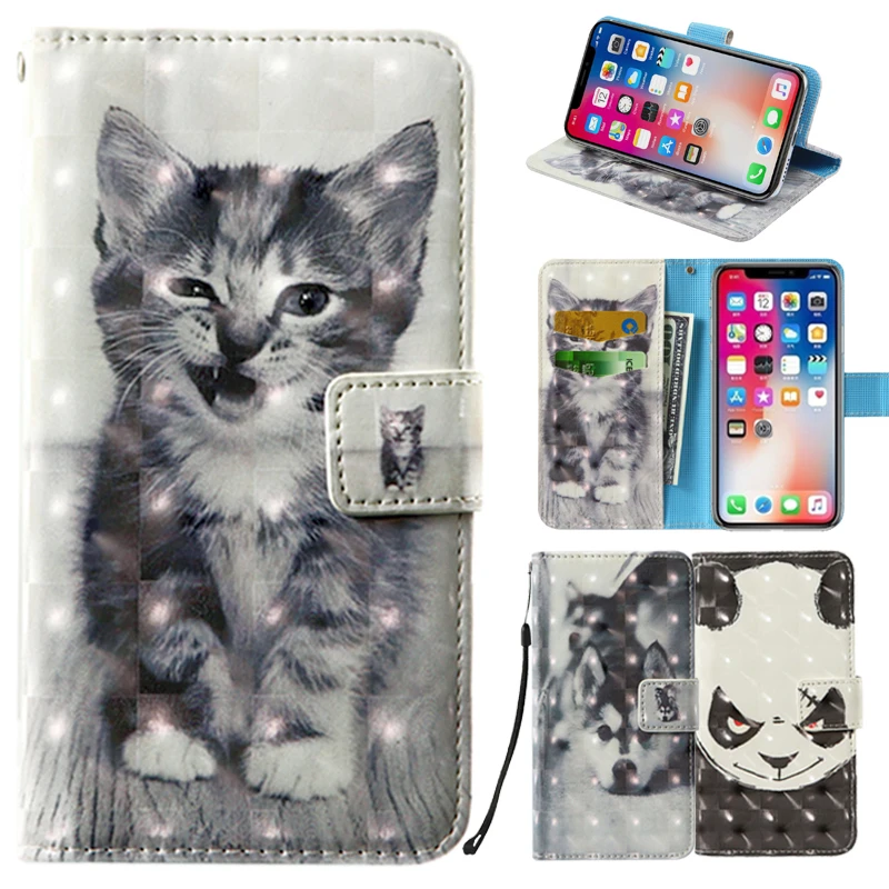 

3D flip wallet Leather case For Alcatel One Touch Idol 2 Mini L S X+ POP 2 4.5 POP C2 C9 7047 D5 D3 S3 S7 S9 C3 C5 C7 Phone Case