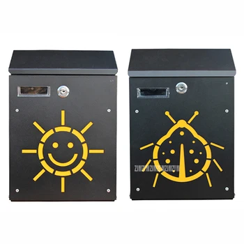 

Korean Small Villa Creative Mail Letter Newspaper Postal Mailbox Suggestion Case Box Waterproof Rural Style Wall Mounted Mailbox