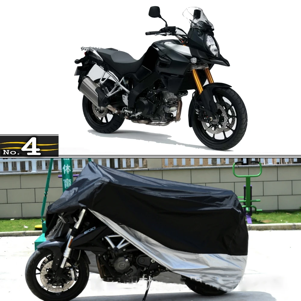 Мотоциклов Обложка Для Suzuki V-Strom 1000 Водонепроницаемый УФ Солнце Пыли/Дождь Защитная Крышка из Полиэстера Тафта