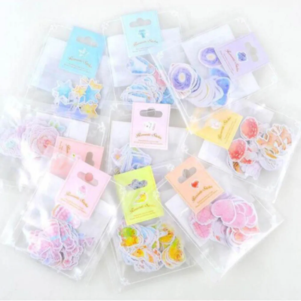 

1 pack Cute Stickers Romantic Small Sticker Painted Watercolor Diary Photo Decorative stationery Stickers