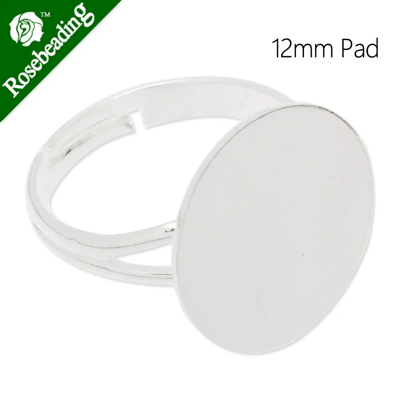 

Silver Plated Adjustable Ring Blanks Base With 12mm Blank Pad,ring settings blank,ring blanks,Sold 20pcs/lot-C4665