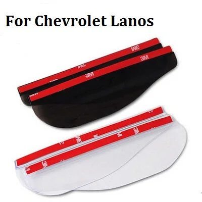 

2017 a pair Rear View Mirror Rainproof Blade Flexible PVC Car rain eyebrow Rain Cover styling stickers for Chevrolet Lanos