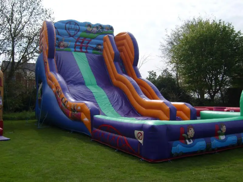 inflatable castle with slide
