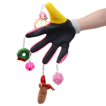 

Pet Cat Scratch Glove Interactive Toy Lovely Ball Pet Funny Toy Crazy Loving For Kitten Scratcher Magic Cat Teaser Training Toy